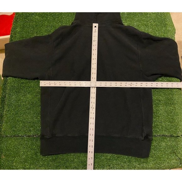 Champion Reverse Weave spell out script hoodie sweatshirt black. - Picture 10 of 10